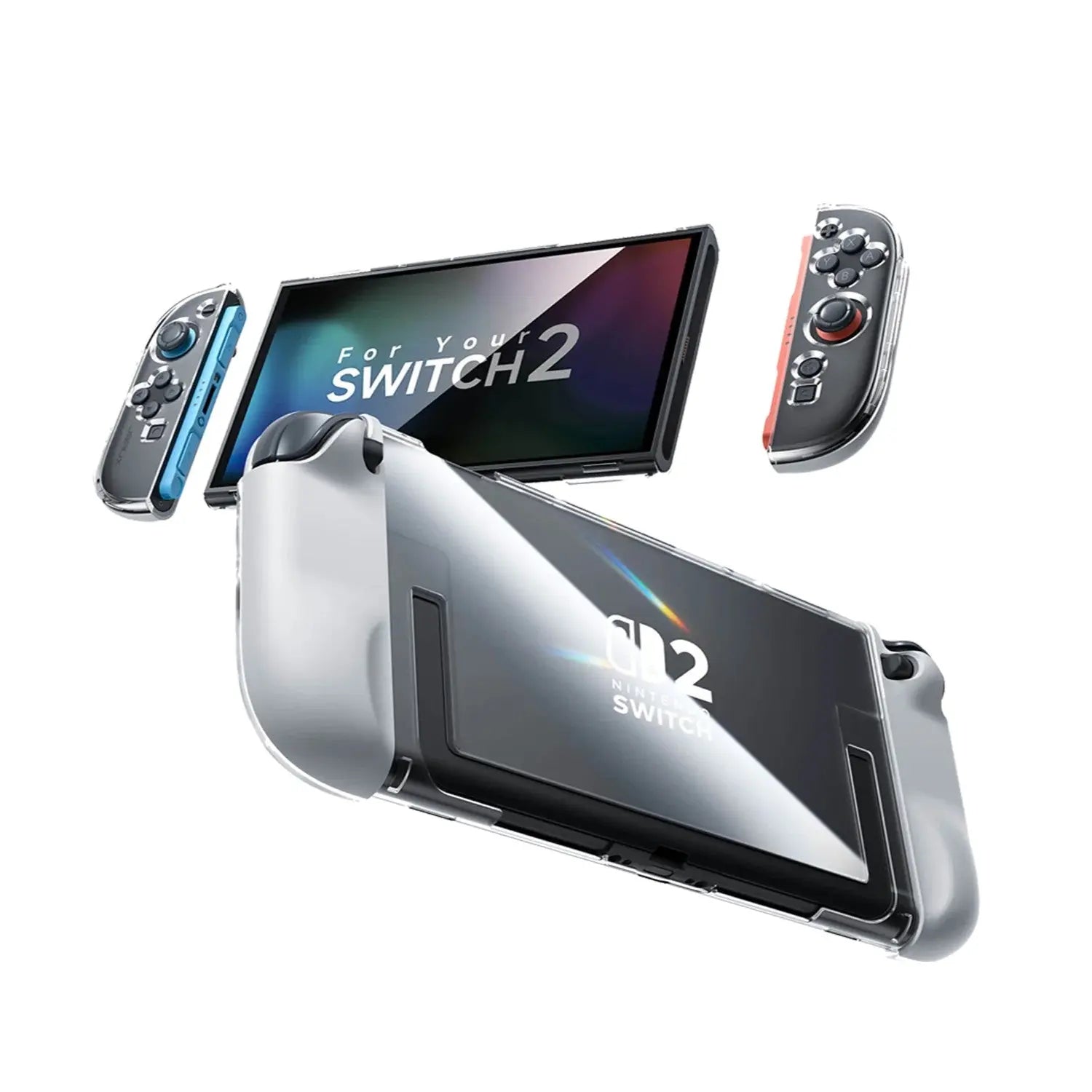 JSAUX Nintendo Switch 2 Ergonomic Controller Case Full-Cover Clear Case (PC0119A) Tech House Singapore