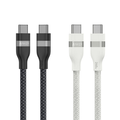 Anker USB C to USB C Cable 240W Upcycled-Braided Fast Charging Cable (3ft / 6ft) A82E2