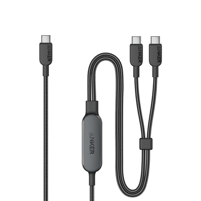 Anker 2-in-1 USB C to USB C 4ft/140W Braided Cable A8895