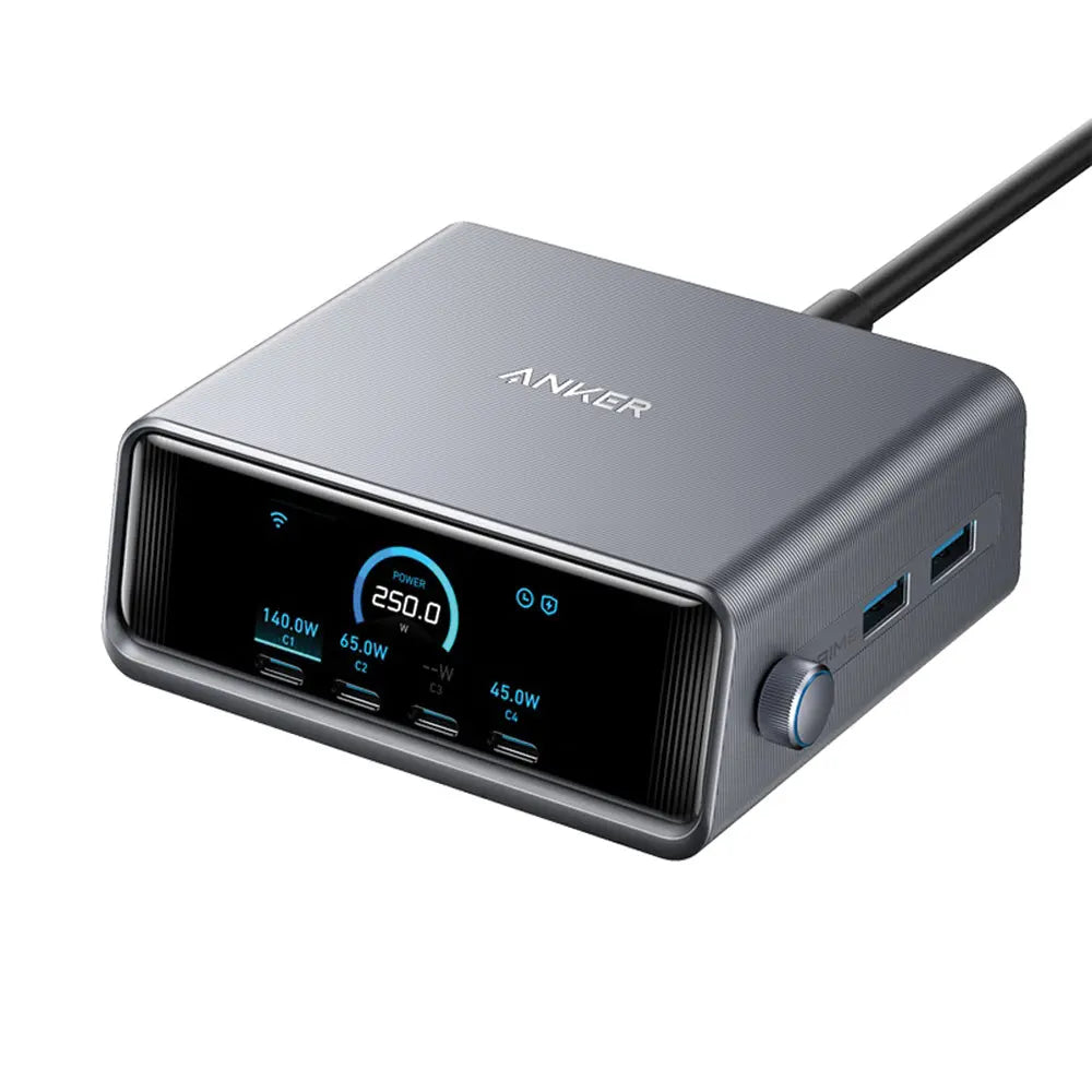 Anker Prime Charger, 250W 6-Port GaN Charging Station A2345 Anker Singapore