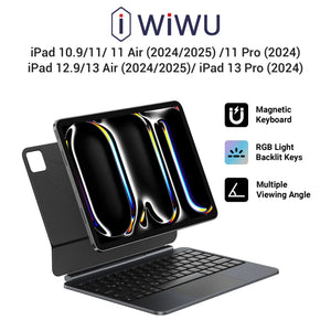 WiWU Magnetic Smart Control Keyboard US English for iPad 10.9/11/ 11 Air and Pro/ 12.9/13 Air and Pro MK004 Tech House Singapore