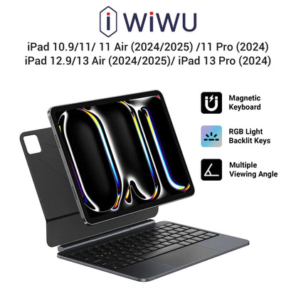 WiWU Magnetic Smart Control Keyboard US English for iPad 10.9/11/ 11 Air and Pro/ 12.9/13 Air and Pro MK004 Tech House Singapore
