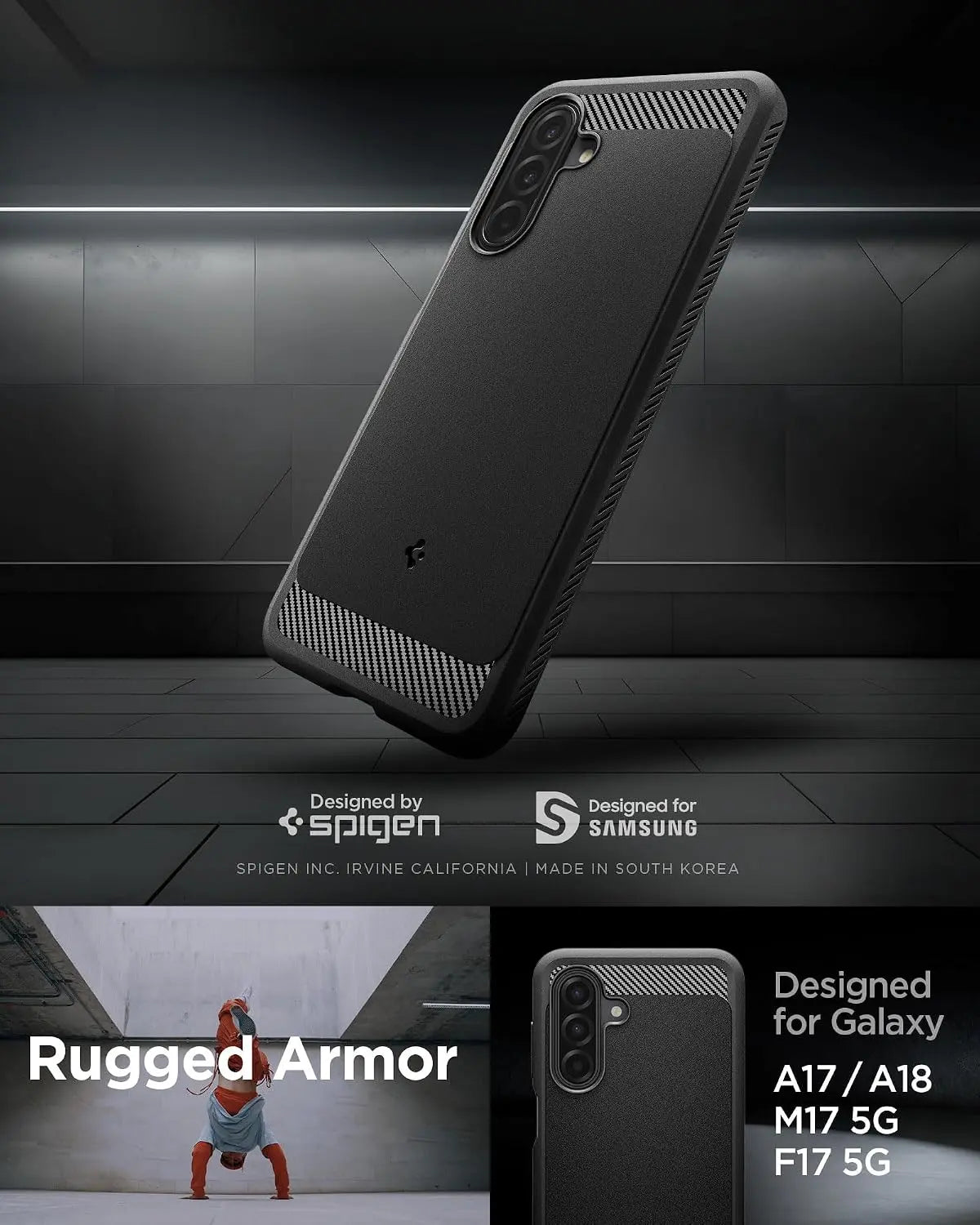 Spigen Samsung A18 / A17 5G Case Rugged Armor Spigen Singapore Singapore