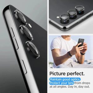 Spigen [2 Pack] Galaxy S24 / S23 Plus / S23 Camera Lens Protector EZ Fit Optik Pro Spigen