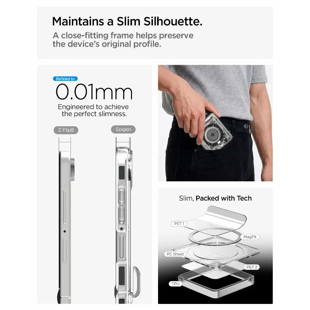 Spigen Samsung Z Flip 8 Case Ultra Hybrid Pro MagFit Neo One Spigen Singapore Singapore