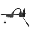 SHOKZ OpenComm2 Bone Conduction Stereo Bluetooth Headphones (2025 Upgrade) with USB-C Adapter C120 - Black