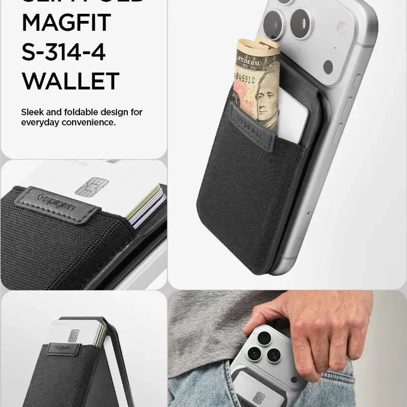 Spigen Slim Fold Magnetic Card Holder Stand S314-4 (12 Cards) Spigen Singapore Singapore