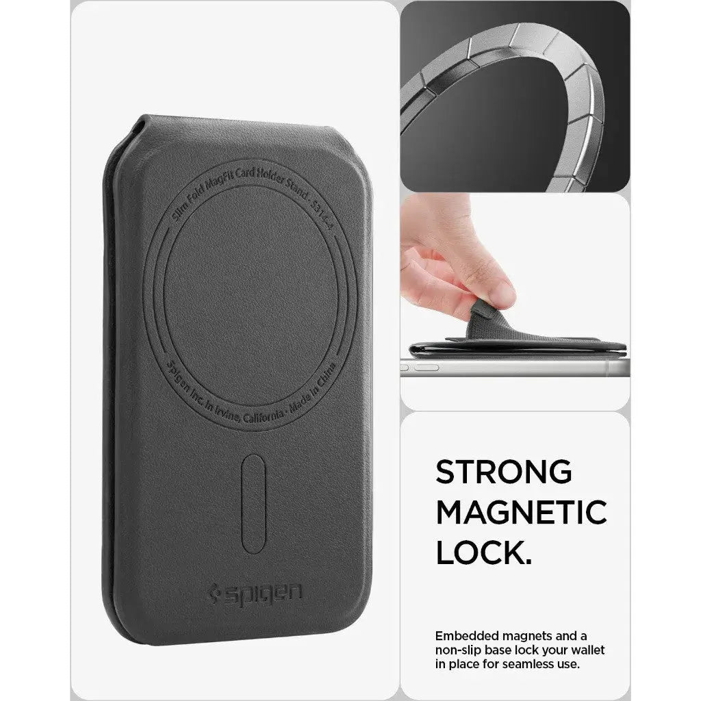 Spigen Slim Fold Magnetic Card Holder Stand S314-4 (12 Cards) Spigen Singapore Singapore
