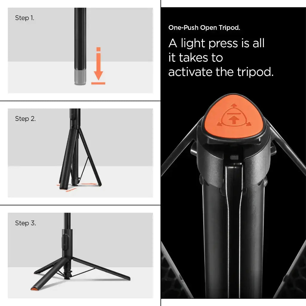 Spigen S541W Auto Open Selfie Stick Tripod Spigen Singapore Singapore