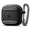 Spigen AirPods 4th Gen (2024) Case Rugged Armor - Matte Black