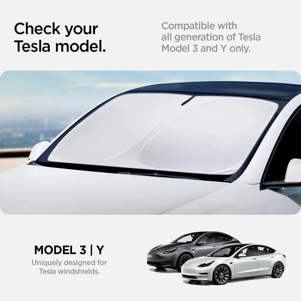 All Tesla Model Y & 3 Front Windshield Sunshade TO260 Spigen Singapore Singapore