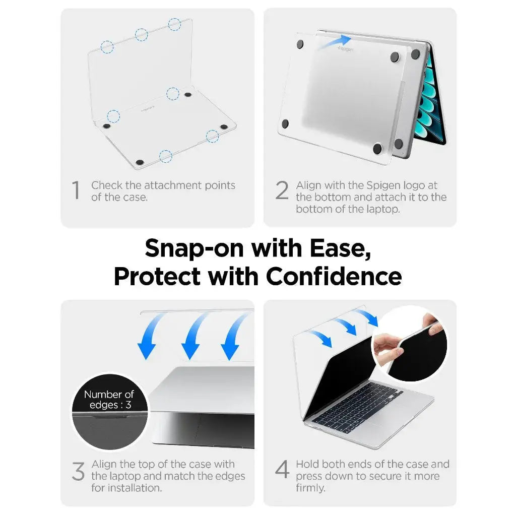 Macbook Air 13 inch case (2026 / 2025 / 2024 / 2022) Airskin Frost Spigen Singapore Singapore