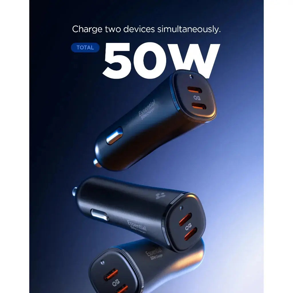 Essential 50W USB-C Car Charger Fast Charging Spigen Singapore Singapore