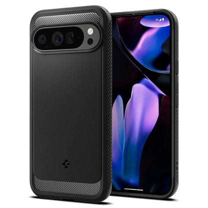 Spigen Google Pixel 9 Pro XL Case Rugged Armor Google Pixel 9 Pro XL Casing Mil-Grade Protection Car-inspired Design