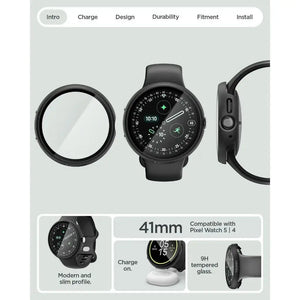 Spigen Google Pixel Watch 5 / 4 (41mm) Case Thin Fit 360 with Tempered Glass Spigen Singapore Singapore