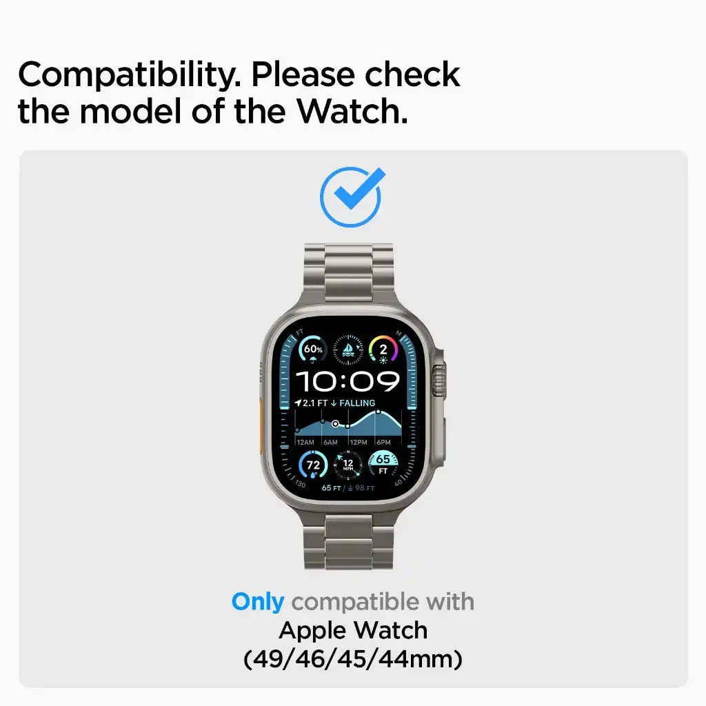 Apple Watch Strap Series (49mm / 46mm / 45mm / 44mm / 42mm) Watch Band Modern Fit Titanium Spigen Singapore Singapore