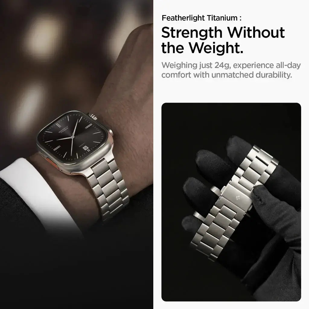 Apple Watch Strap Series (49mm / 46mm / 45mm / 44mm / 42mm) Watch Band Modern Fit Titanium Spigen Singapore Singapore