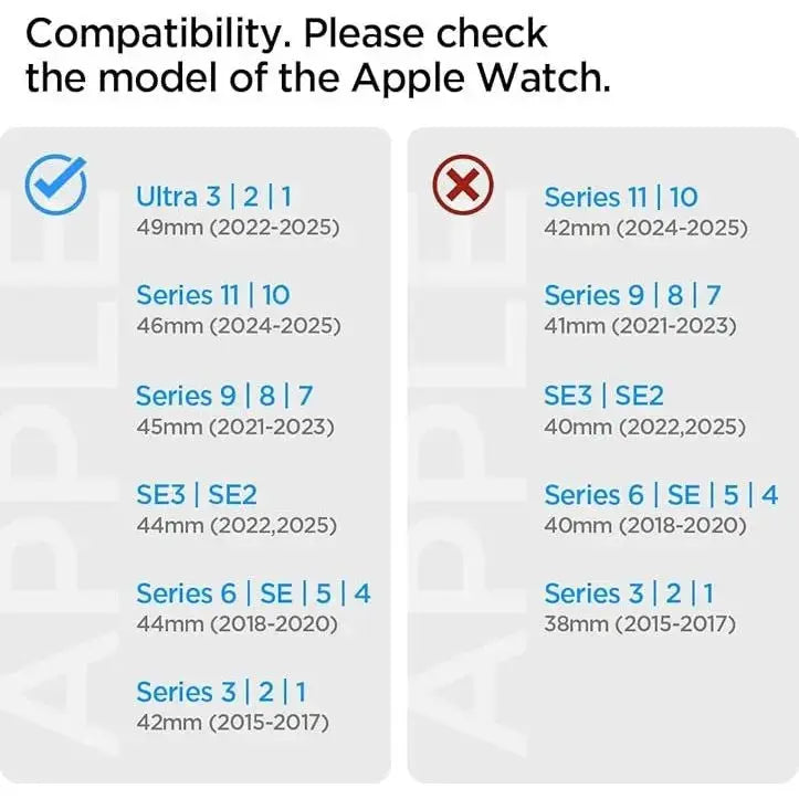 Apple Watch Strap Series (49mm / 46mm / 45mm / 44mm / 42mm) Watch Band Modern Fit Titanium Spigen Singapore Singapore