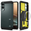 Spigen Samsung S25 Edge Case Tough Armor AI Magfit - Abyss Green