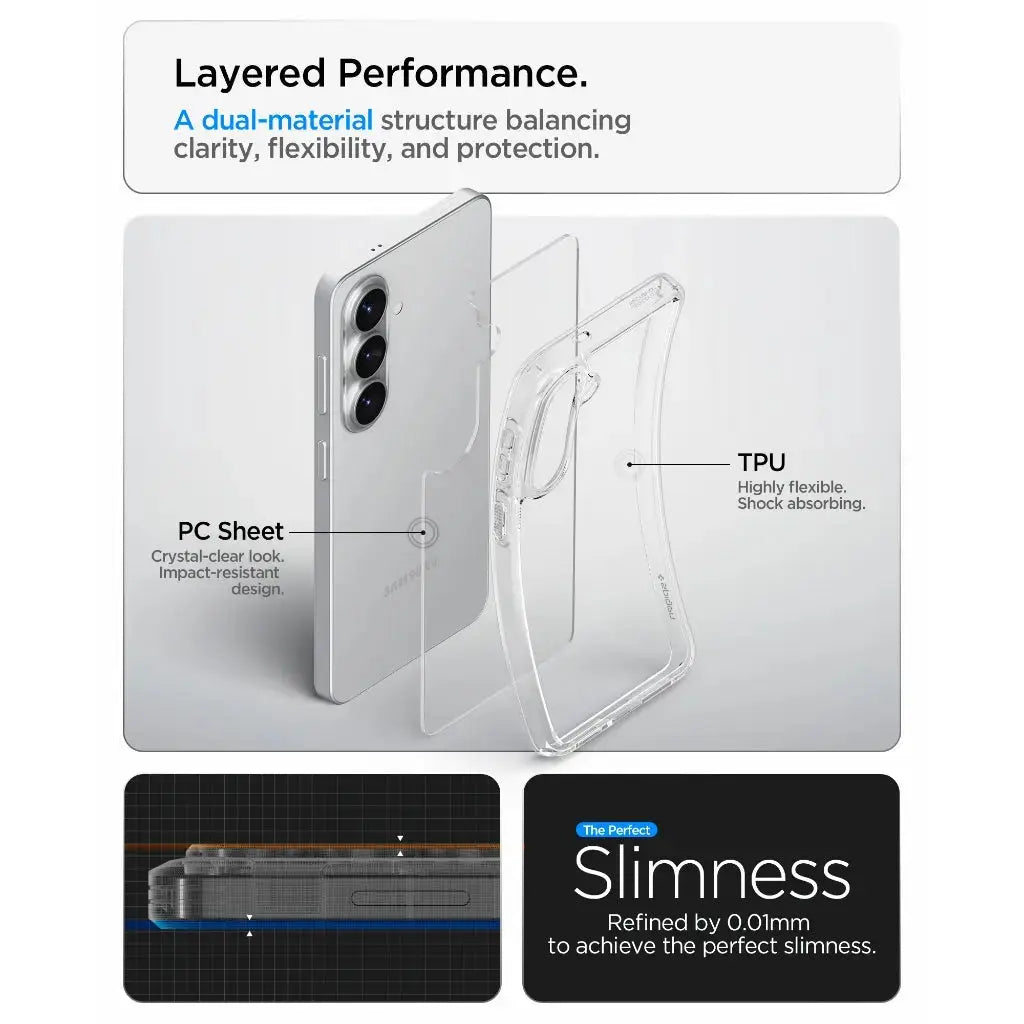 Spigen Samsung S26 Case 6.3" Ultra Hybrid Clear Spigen Singapore Singapore