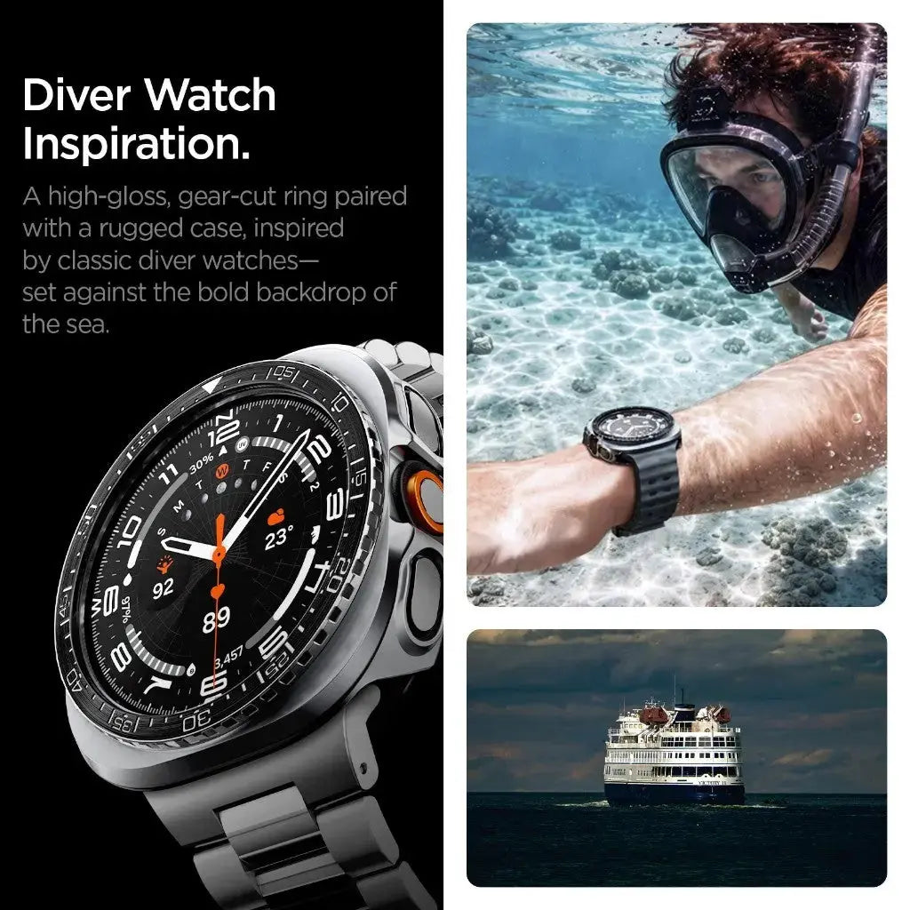 Samsung Watch Ultra 2 Case (47mm) Bezel Tune Pro Spigen Singapore Singapore