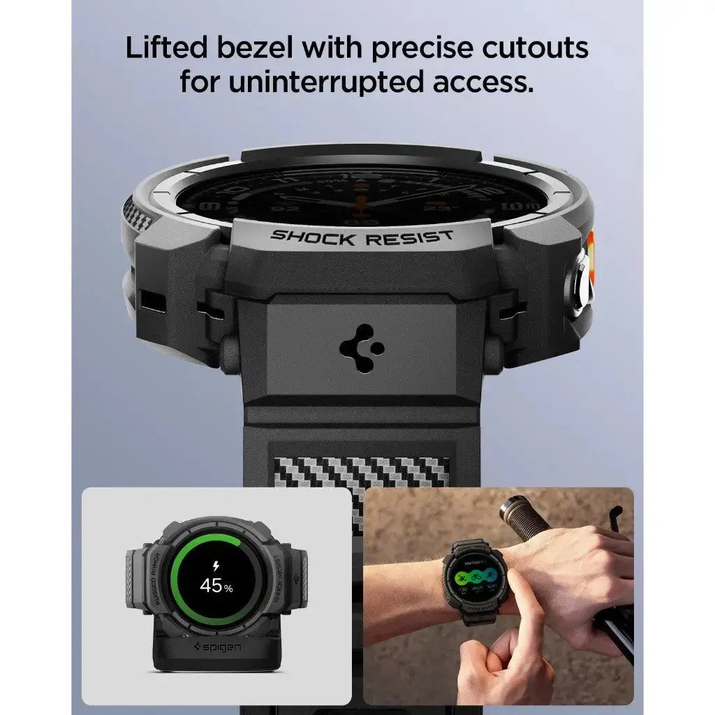 Samsung Watch Ultra 2 Case (47mm) Rugged Armor Pro Spigen Singapore Singapore