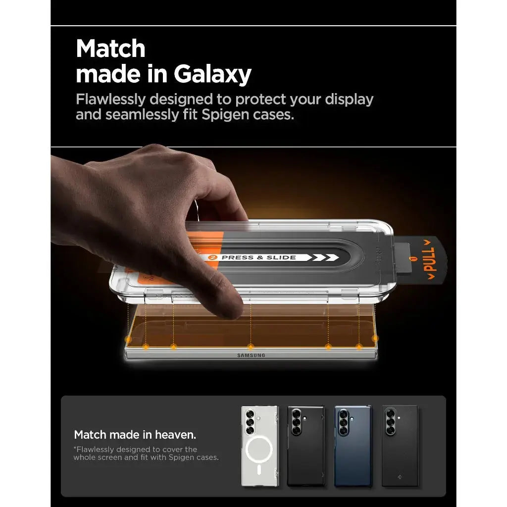 [1 Pack] Galaxy Z Fold 7 Tempered Glass Glas.tR EZ Fit Pro HD Spigen Singapore Singapore