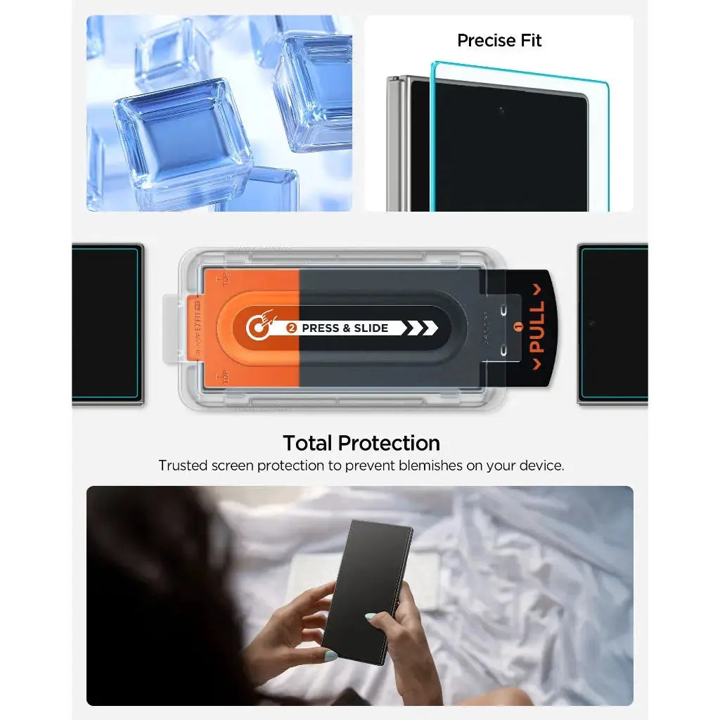 [1 Pack] Galaxy Z Fold 7 Tempered Glass Glas.tR EZ Fit Pro HD Spigen Singapore Singapore