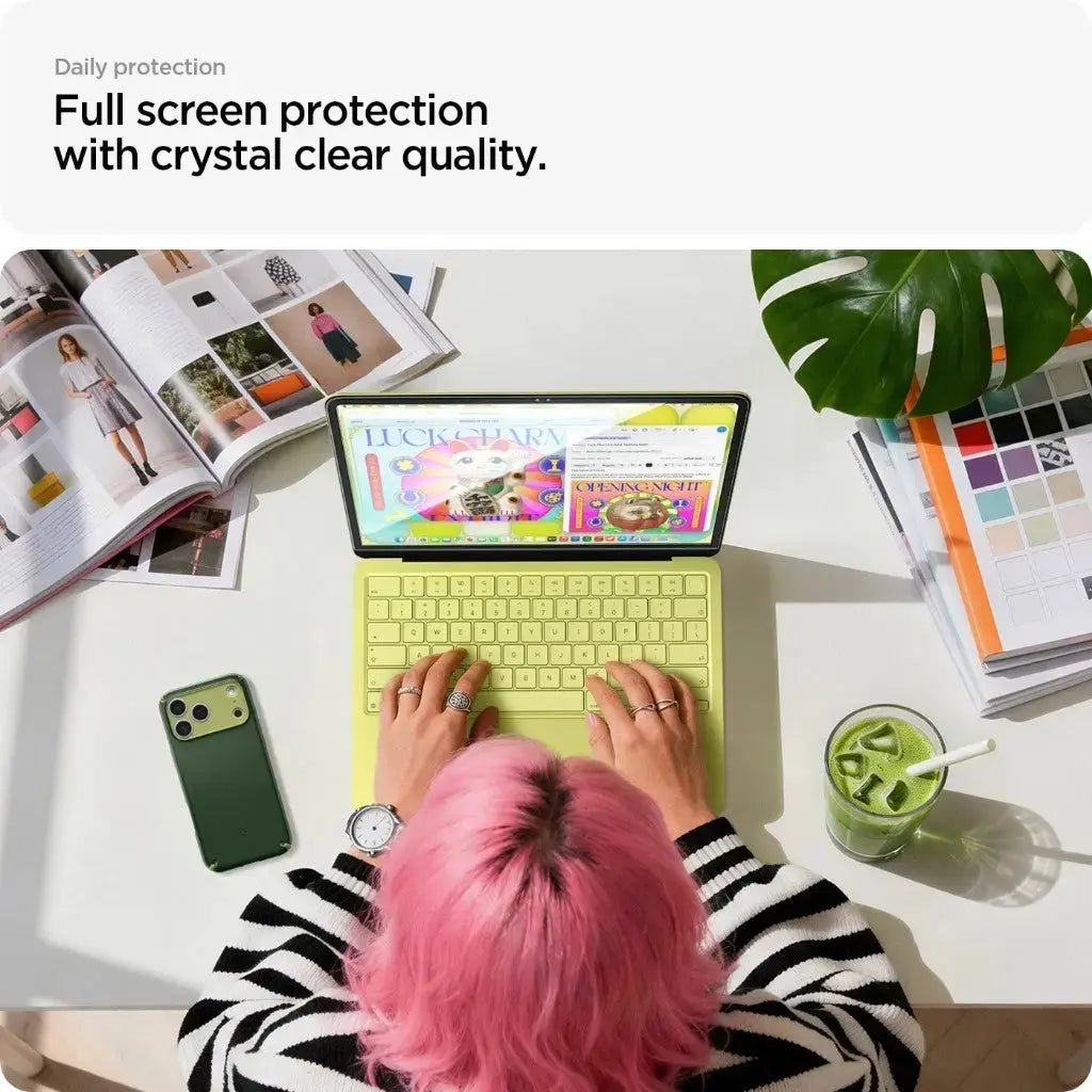 Spigen MacBook Neo 13" A18 Pro (2026) Screen Protector Full Cover Spigen Singapore Singapore