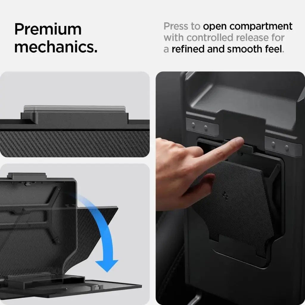 Spigen Tesla Model Y Juniper (2026/2025) & Model 3 Highland (2025/2024) One-Tap Hidden Storage Box Spigen Singapore Singapore