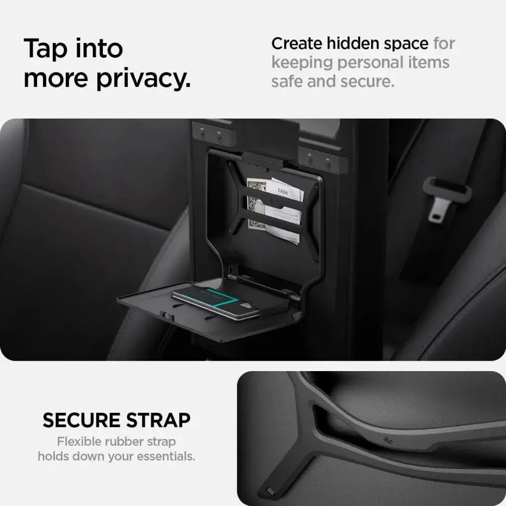Spigen Tesla Model Y Juniper (2026/2025) & Model 3 Highland (2025/2024) One-Tap Hidden Storage Box Spigen Singapore Singapore