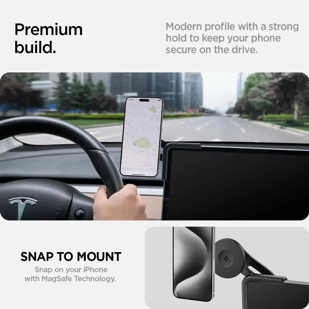 Spigen Tesla Model Y Juniper (2026/2025) & Model 3/Y/S/X TapLock Qi2 Magnetic Phone Mount Spigen Singapore Singapore