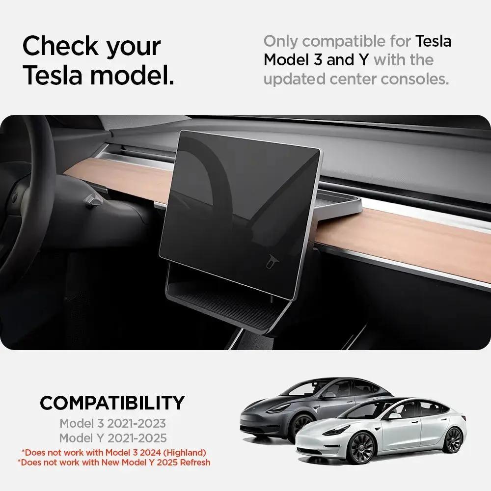 Spigen Tesla Model Y (2020-2024) & Model 3 (2017-2023) Under Screen Storage Organizer Spigen Singapore Singapore