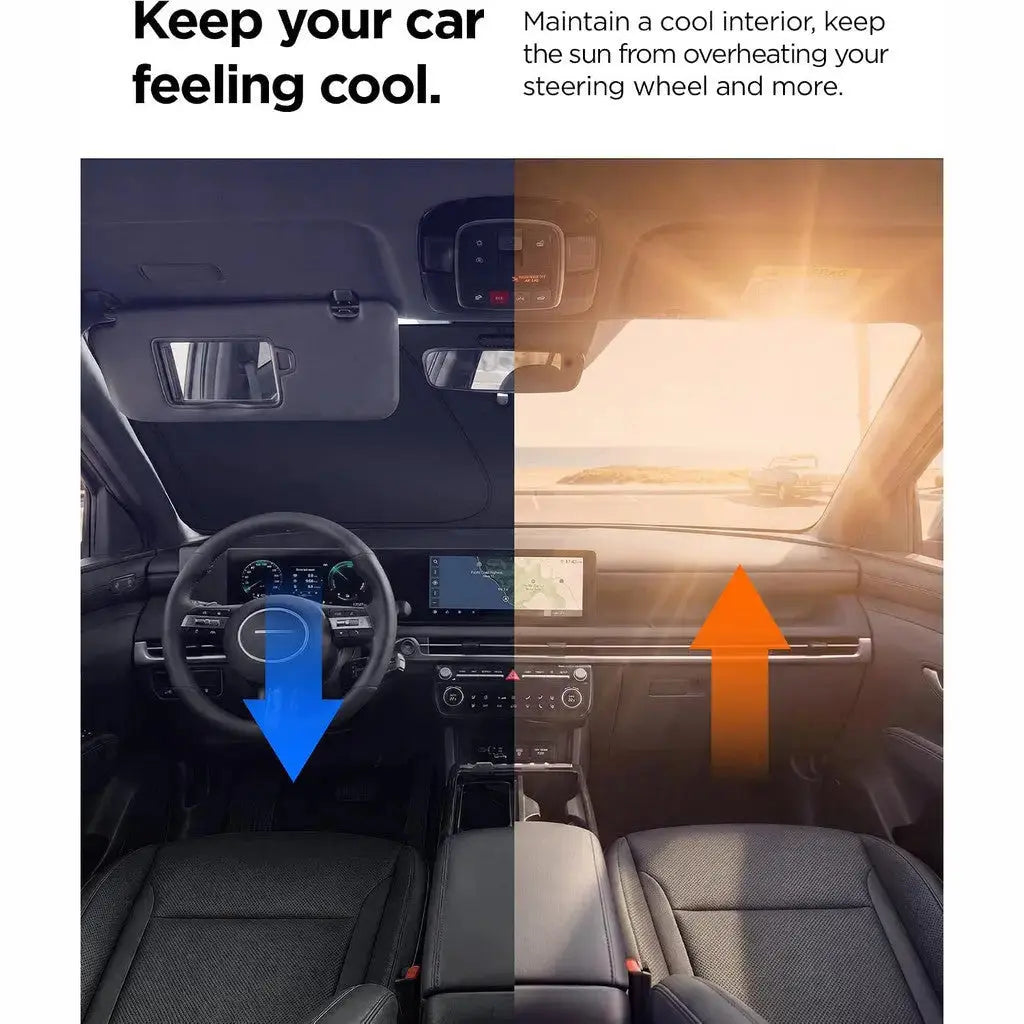 Universal Car Sun Shade UO260 (M) Spigen Singapore Singapore