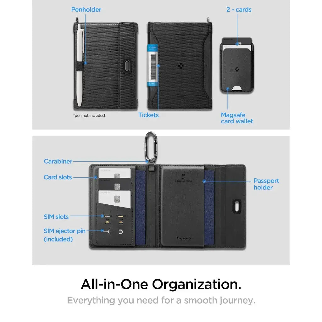 Spigen Universal Passport Holder with Magnetic Wallet KD502 Spigen Singapore Singapore