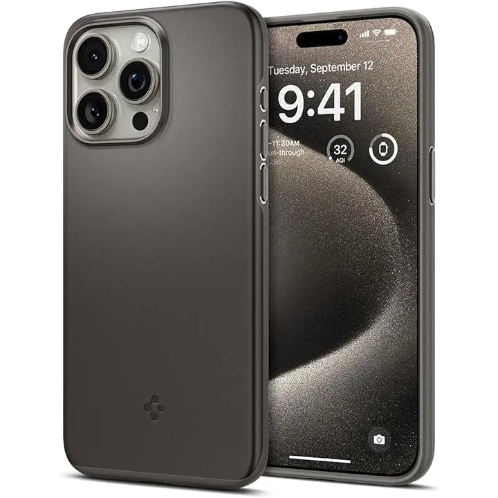 Spigen iPhone 15 Pro Max Case 6.7" Thin Fit Upgraded Protection and All Around Slim Coverage Casing iPhone Cover 2023