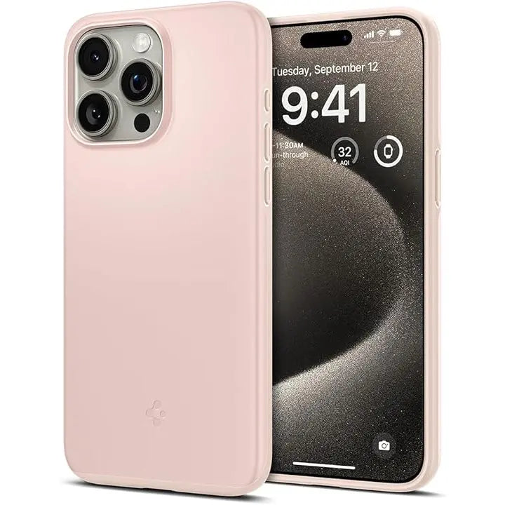 Spigen iPhone 15 Pro Max Case 6.7" Thin Fit Upgraded Protection and All Around Slim Coverage Casing iPhone Cover 2023