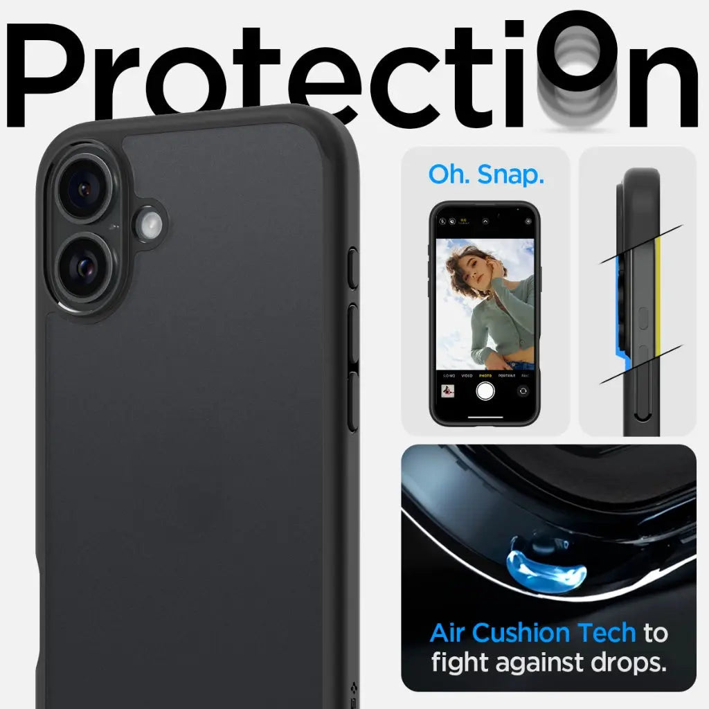 Spigen iPhone 16 Case Ultra Hybrid Frosted Back Spigen