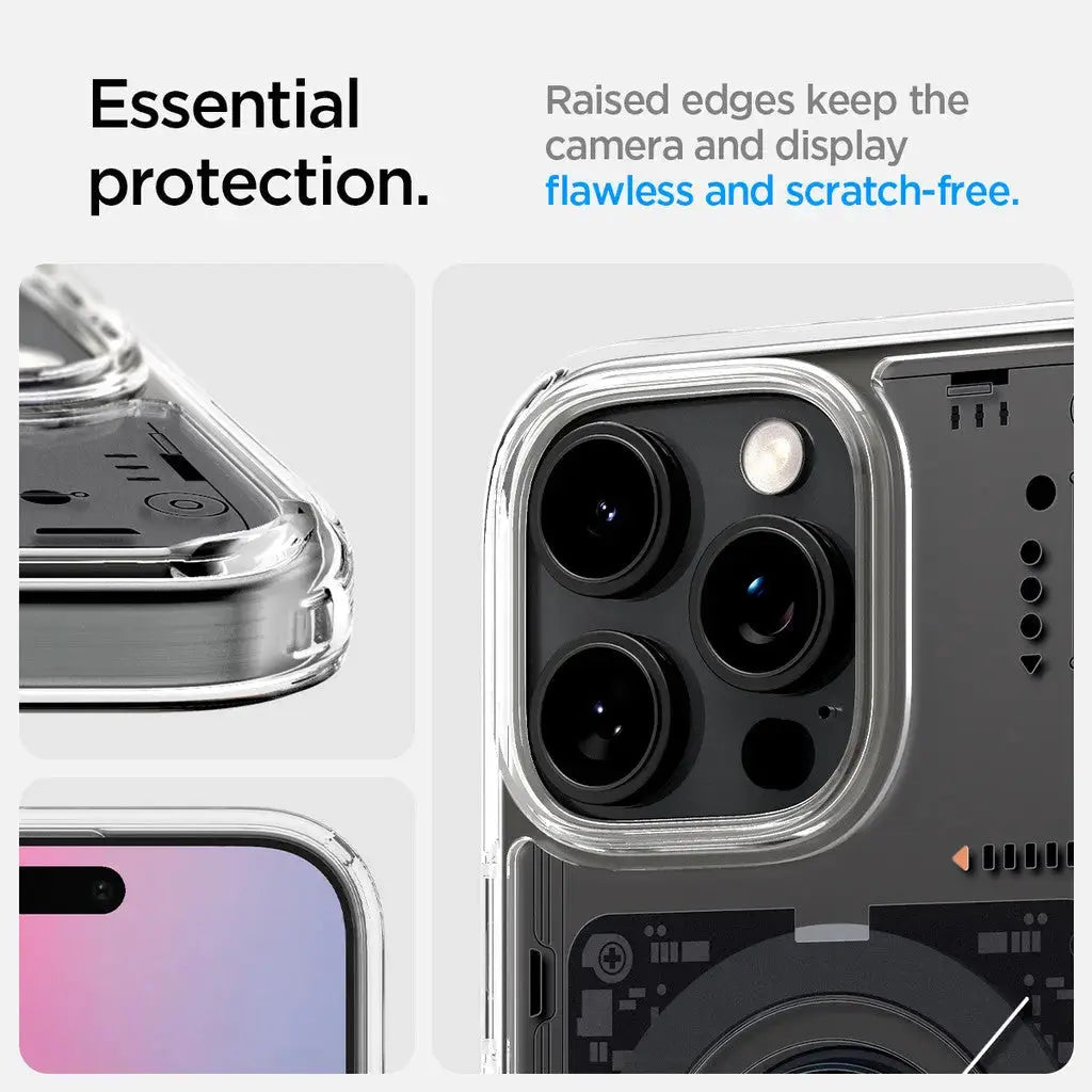 SPIGEN Ultra Hybrid T MagFit case iPhone 16 Pro füstszínű-fekete SPIGEN Ultra Hybrid T MagFit case iPhone 16 Pro füstszínű-fekete
