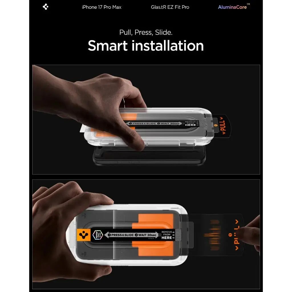 [1 Pack] iPhone 17 Pro Max Privacy Screen Protector Glas.tR EZ Fit Pro HD Spigen Singapore Singapore