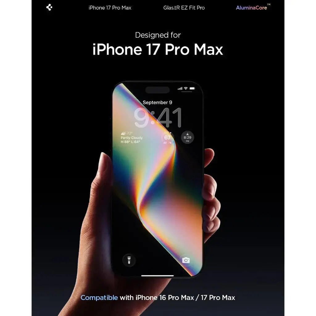 [1 Pack] iPhone 17 Pro Max Screen Protector EZ Fit Pro HD Spigen Singapore Singapore