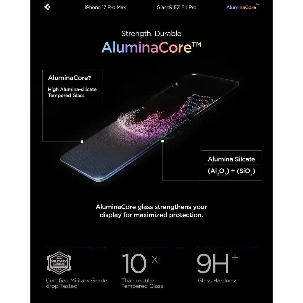[1 Pack] iPhone 17 Pro Max Screen Protector EZ Fit Pro HD Spigen Singapore Singapore