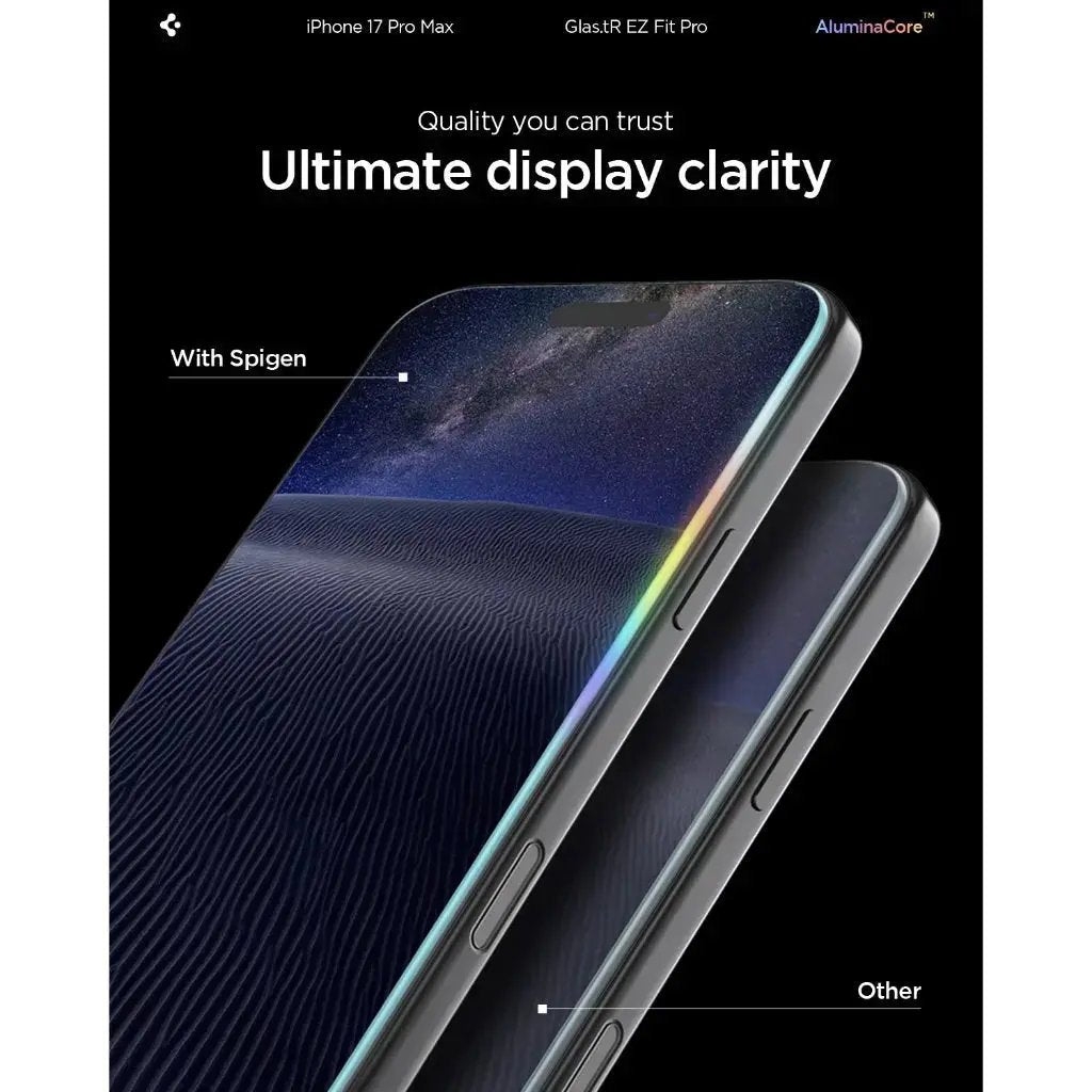 [1 Pack] iPhone 17 Pro Max Screen Protector EZ Fit Pro HD Spigen Singapore Singapore