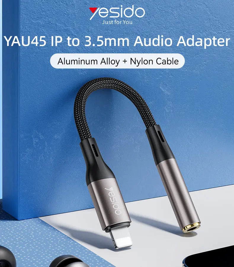 YESIDO Lightning to 3.5mm AUX Adapter YAU45 Yesido Singapore
