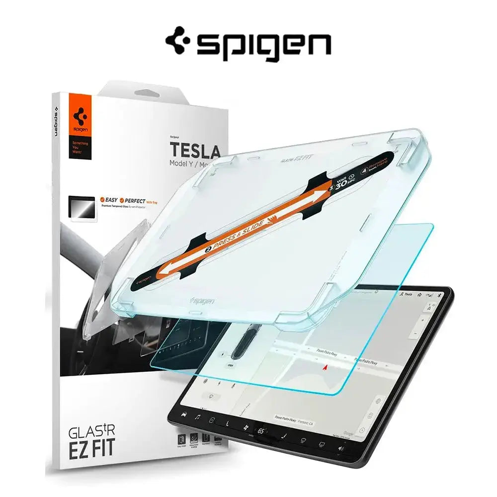 Spigen Tesla Model 3 / Y Screen Protector Glas.tR EZ FIT Matte Spigen