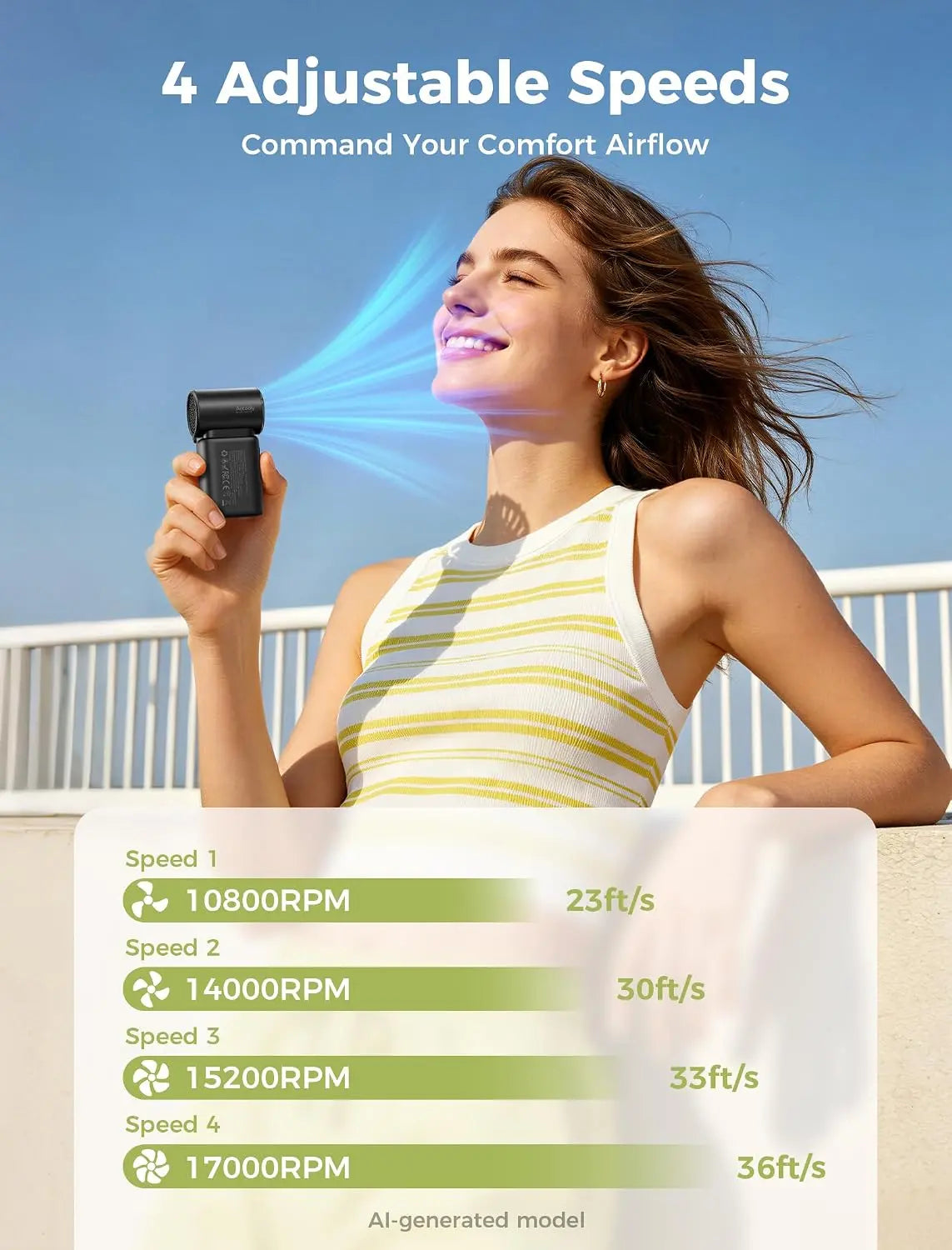 Aecooly Mini Portable Fan with Power Bank Detachable Modular Powerful Handheld Fan, 36ft/s High Speed 8.5H Mini Fan Tech House Singapore