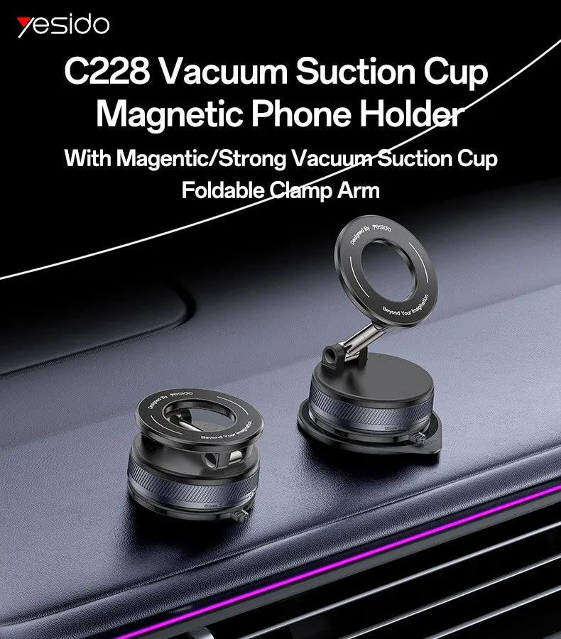 YESIDO Car Mount 360 Alloy Suction Cup C228 Tech House Singapore