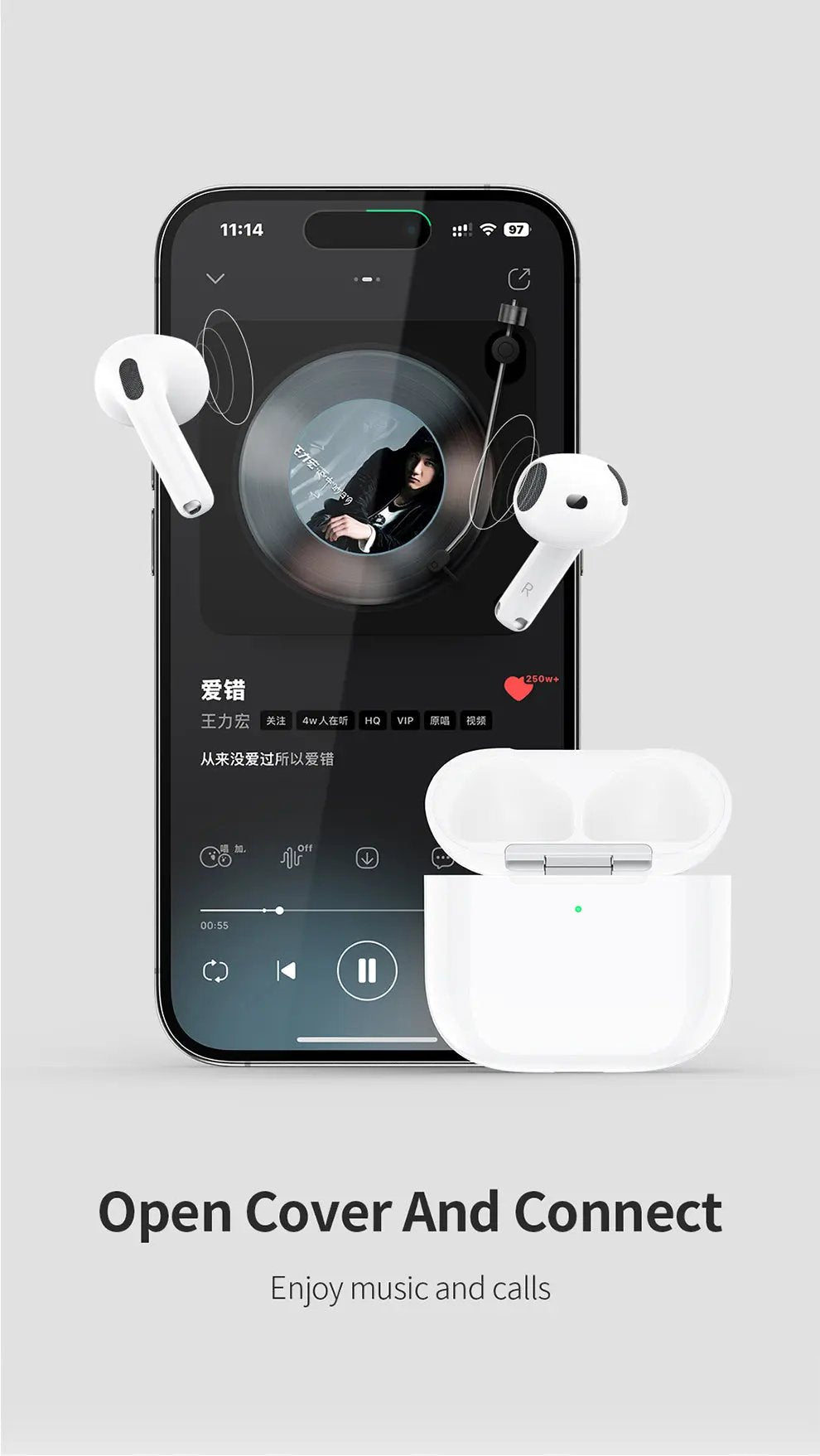 Recci TWS Wireless Earphone ANC G600C Pro Tech House Singapore