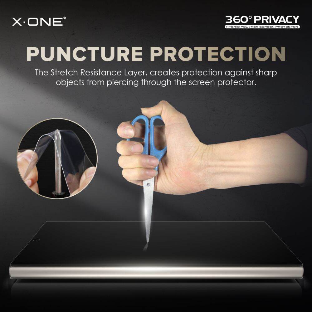 X-One Galaxy S24 Ultra Privacy Screen Protector 360 Privacy Anti Shock X-One