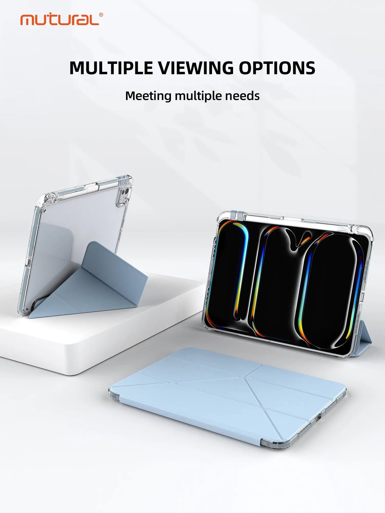 Mutural iPad Air 11 inch (M2) / iPad Air 10.9 inch / iPad Pro 11 inch Clear Pro Case iPad Air Case iPad Case iPad Holder Tech House Singapore